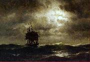 Eduardo de Martino Veleiro em alto mar oil painting